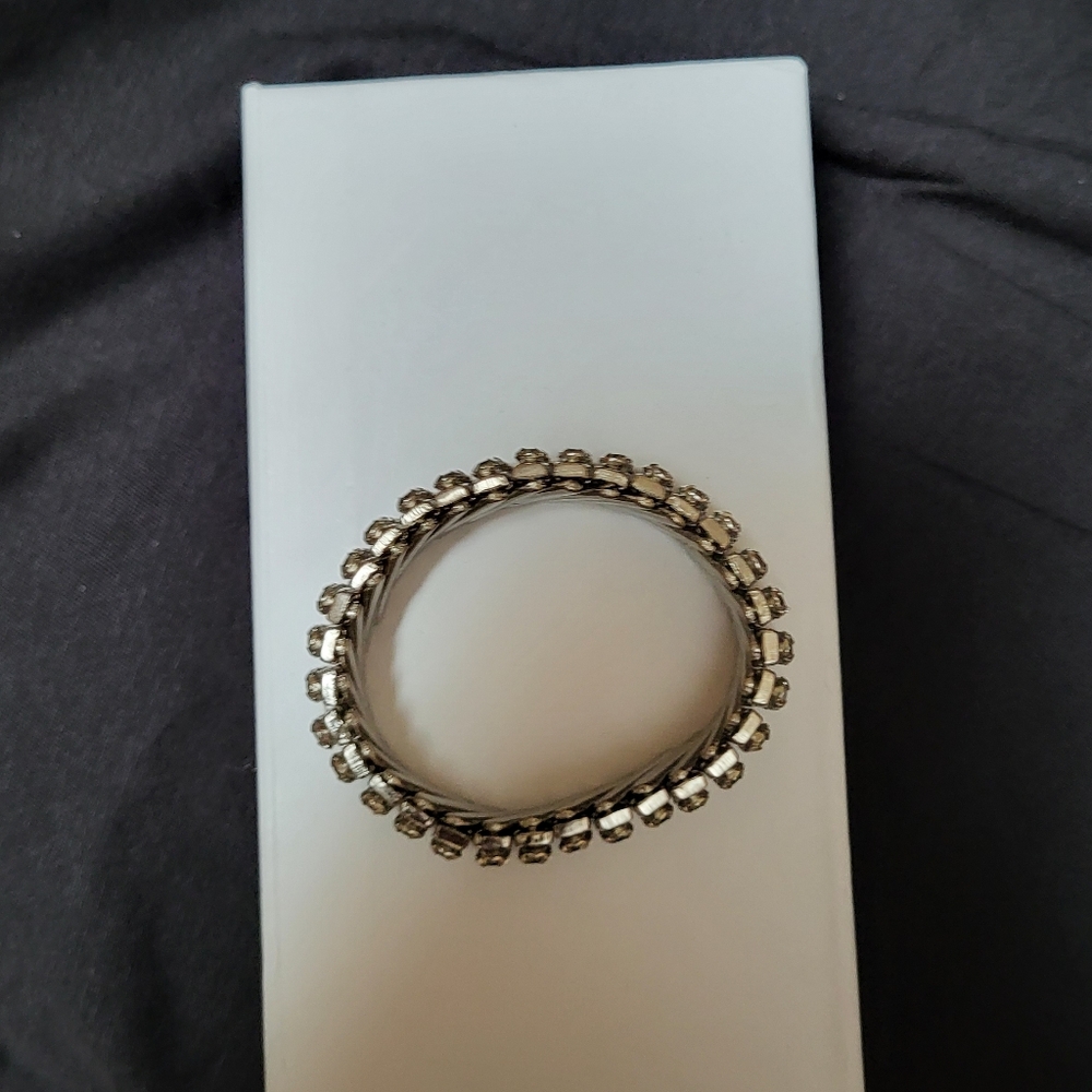 Vintage Articulated Rhinestone Stretch Bracelet! - Picture 2 of 8
